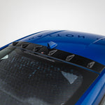The extension of the rear window Ford Mustang GT Mk7