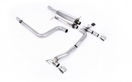 Rear Valance + Miltek Sport Exhaust Ford Fiesta ST Mk8 + GPF System