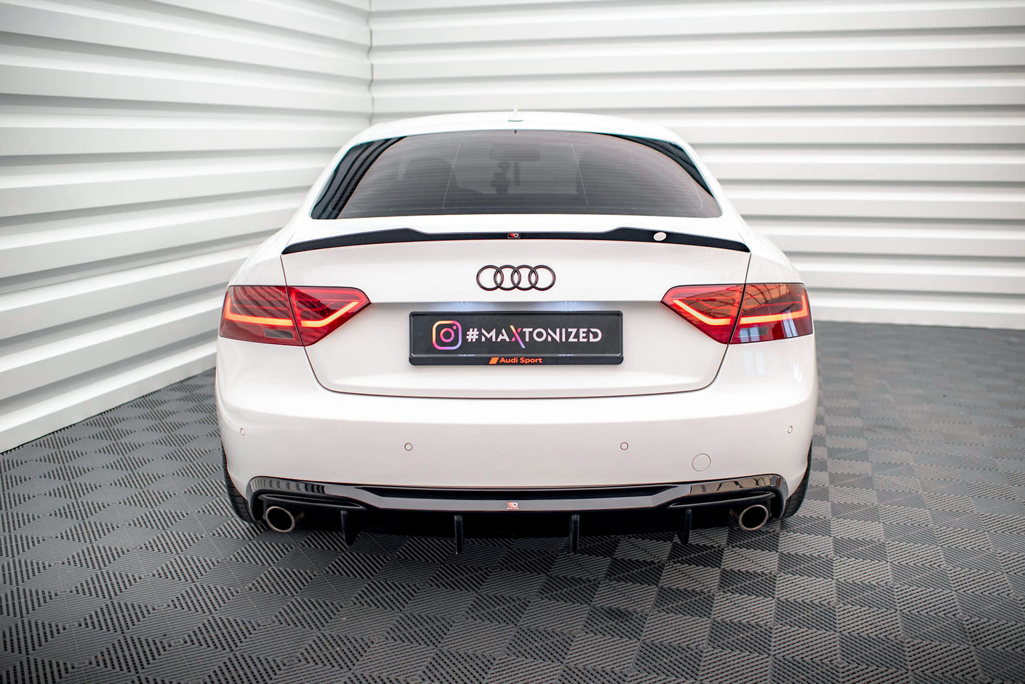 Heckansatz Audi A5 Coupe 8T Facelift (Version mit Einzelauspuff auf beiden Seiten)