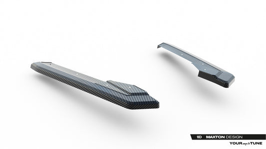Fibre de Carbone Lames De Pare-Chocs Arrière Latérales Audi RS6 C8 / C8 Facelift