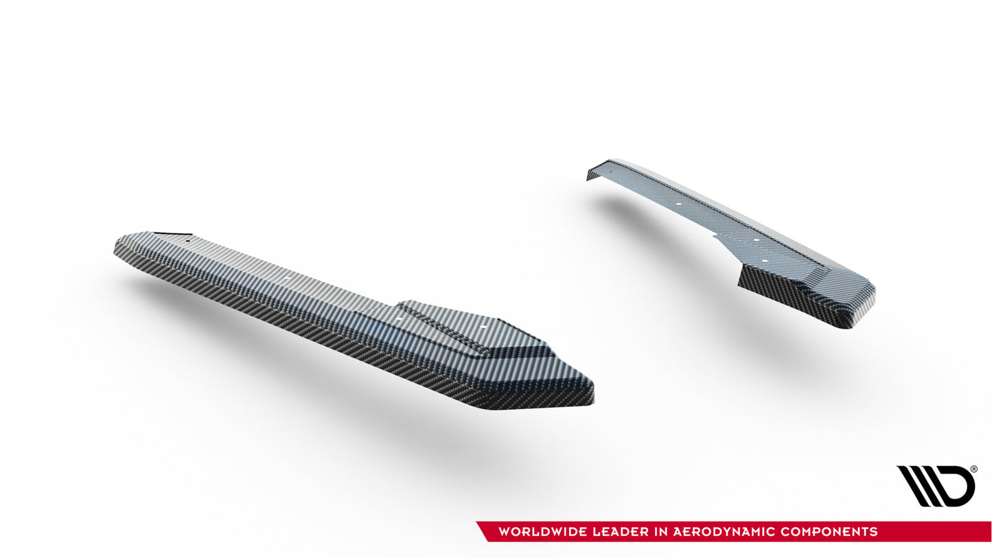 Prepreg Carbon Fiber Rear Side Splitters Audi RS6 C8 / C8 Facelift