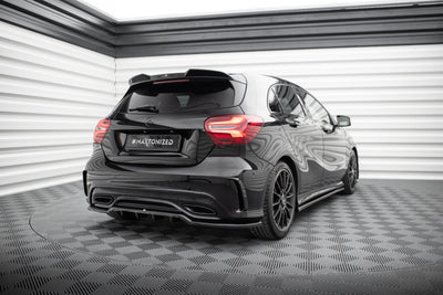 Hinten Splitter (Mit Einem Vertikalem Balken) Mercedes-Benz A AMG-Line W176 Facelift