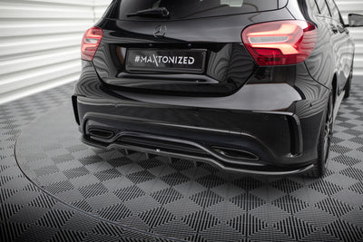 Hinten Splitter (Mit Einem Vertikalem Balken) Mercedes-Benz A AMG-Line W176 Facelift