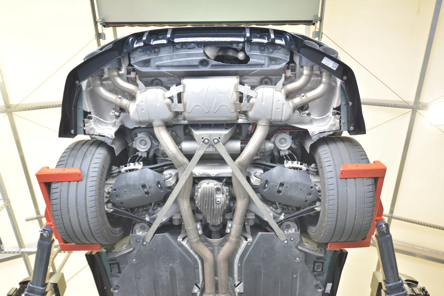 Hinten Splitter (Mit Einem Vertikalem Balken) BMW X5 M F95 / F95 Facelift
