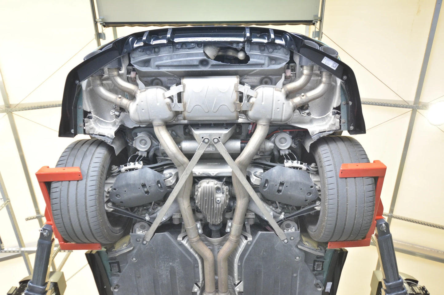 Hinten Splitter (Mit Einem Vertikalem Balken) BMW X5 M F95 / F95 Facelift