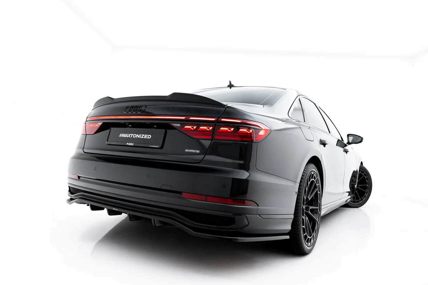 Arriere Splitter (avec une barre verticale) Audi A8 S-Line Long D5 Facelift