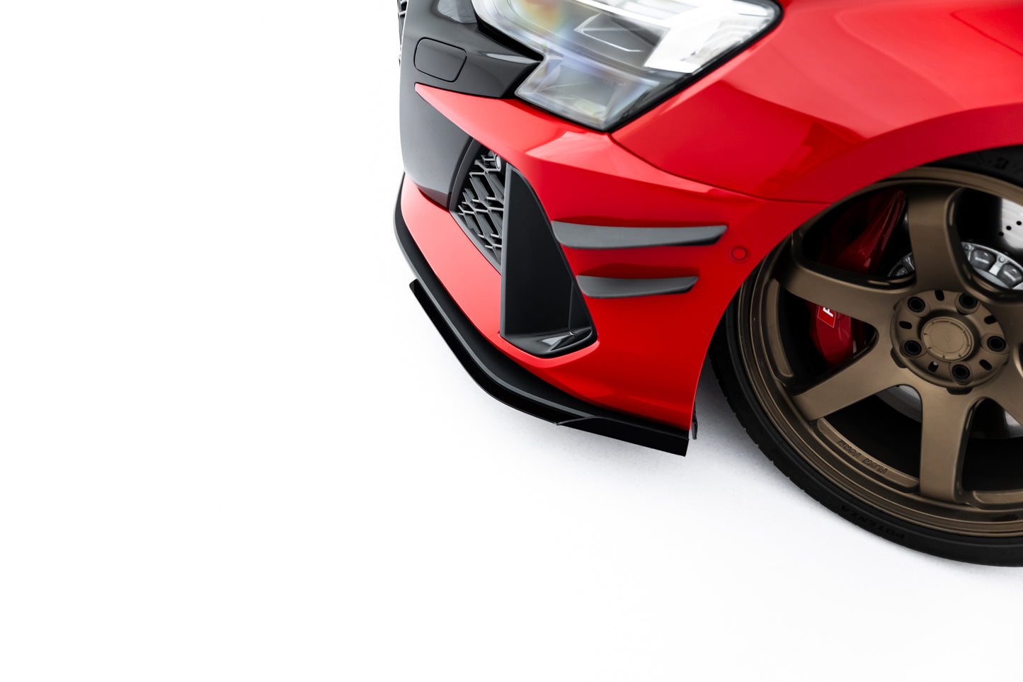 Street Pro Lame Du Pare-Chocs Avant + Flaps Audi RS3 Sedan 8Y Facelift