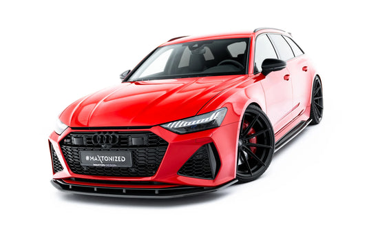 Prepreg Carbon Fiber Front Diffusor Audi RS6 C8 / C8 Facelift