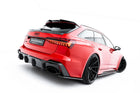 Prepreg Carbon Fiber Rear Diffuser Audi RS6 C8 / C8 Facelift (Version Without Towbar)