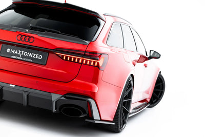 Prepreg Carbon Fiber Rear Diffuser Audi RS6 C8 / C8 Facelift (Version Without Towbar)