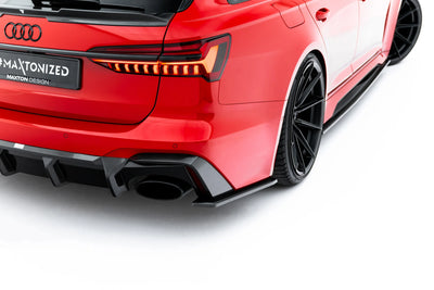 Prepreg Carbon Fiber Rear Diffuser Audi RS6 C8 / C8 Facelift (Version Without Towbar)