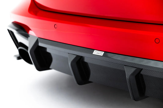 Prepreg Carbon Fiber Rear Diffuser Audi RS6 C8 / C8 Facelift (Version Without Towbar)
