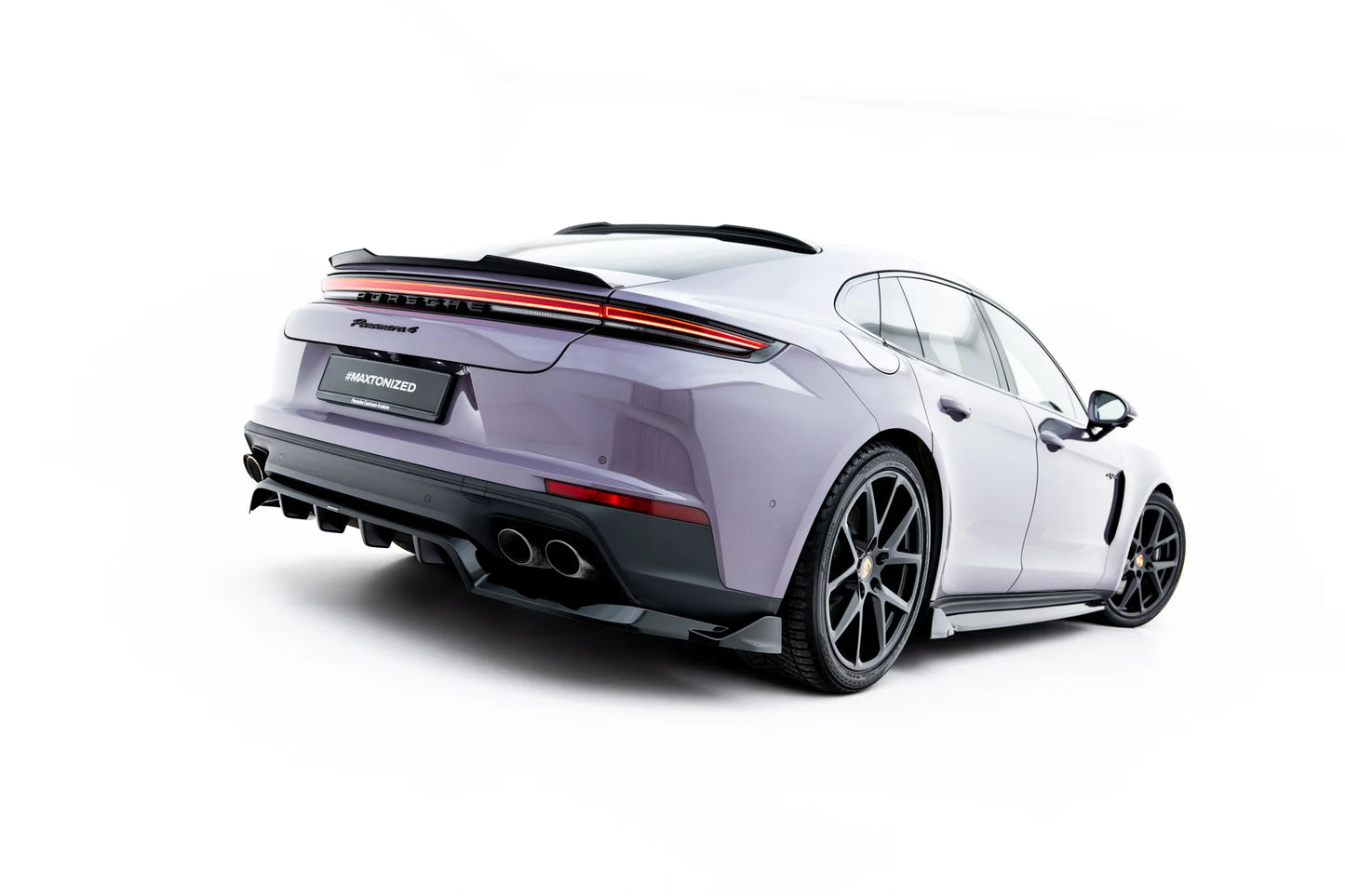 Hinten Splitter (mit einem vertikalem balken) Porsche Panamera 4 / 4S E-Hybrid / 4 E-Hybrid 972