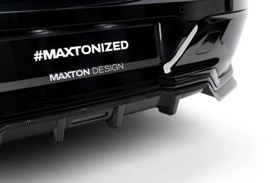 Prepreg Carbon Fiber Rear Splitter (avec une barre verticale) BMW 7 M-Pack G70