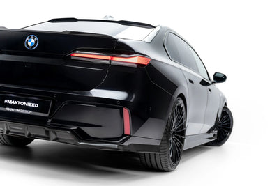 Prepreg Carbon Fiber Rear Splitter (with vertical bars) BMW 7 M-Pack G70