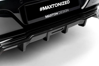Prepreg Carbon Fiber Rear Splitter (avec une barre verticale) BMW 7 M-Pack G70