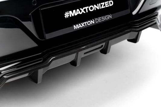 Prepreg Carbon Fiber Rear Splitter (with vertical bars) BMW 7 M-Pack G70