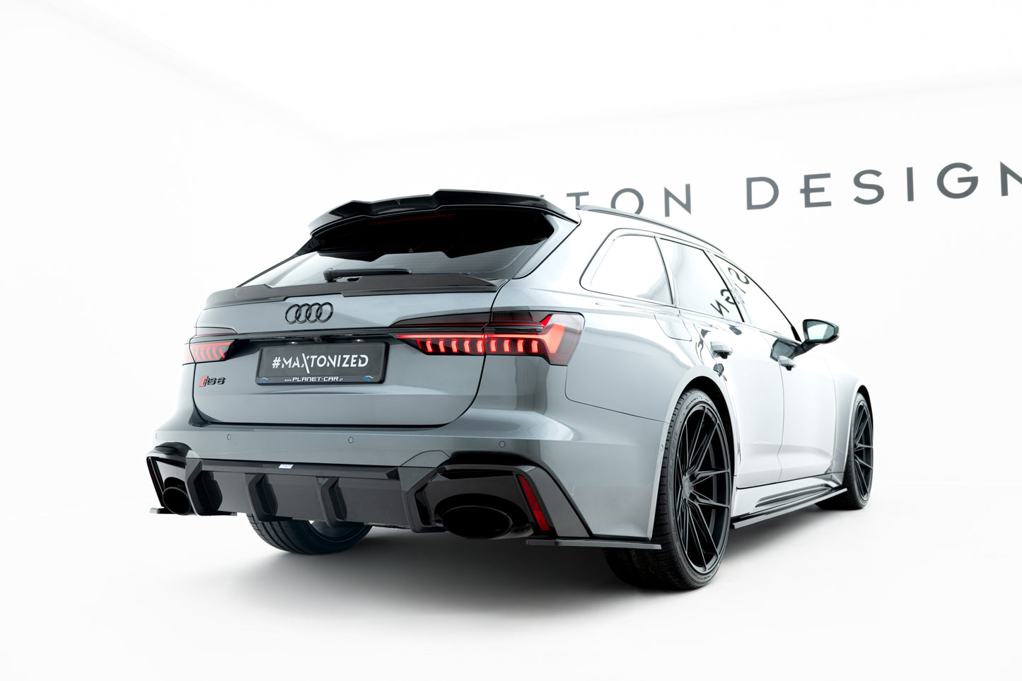 Prepreg Carbon Fiber Rear Side Splitters Audi RS6 C8 / C8 Facelift