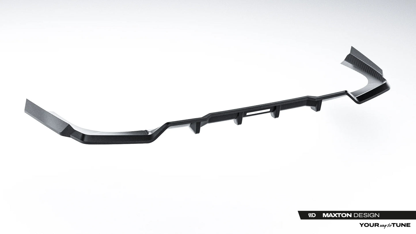 Prepreg Carbon Fiber Rear Splitter (avec une barre verticale) BMW 7 M-Pack G70