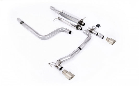Rear Valance + Miltek Sport Exhaust Ford Fiesta ST Mk8 + GPF System