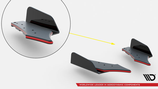 Street Pro Lame Du Pare Chocs Arriere + Flaps Audi RS3 8V Sportback