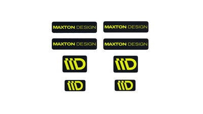 Black and Lime 3D Sticker Set Maxton Design