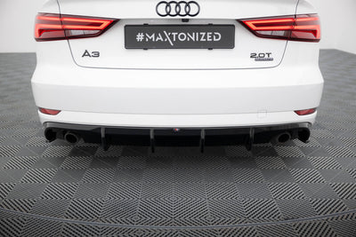 Rear Valance Audi A3 Sedan 8V Facelift  (Version with single exhaust tips on both sides)