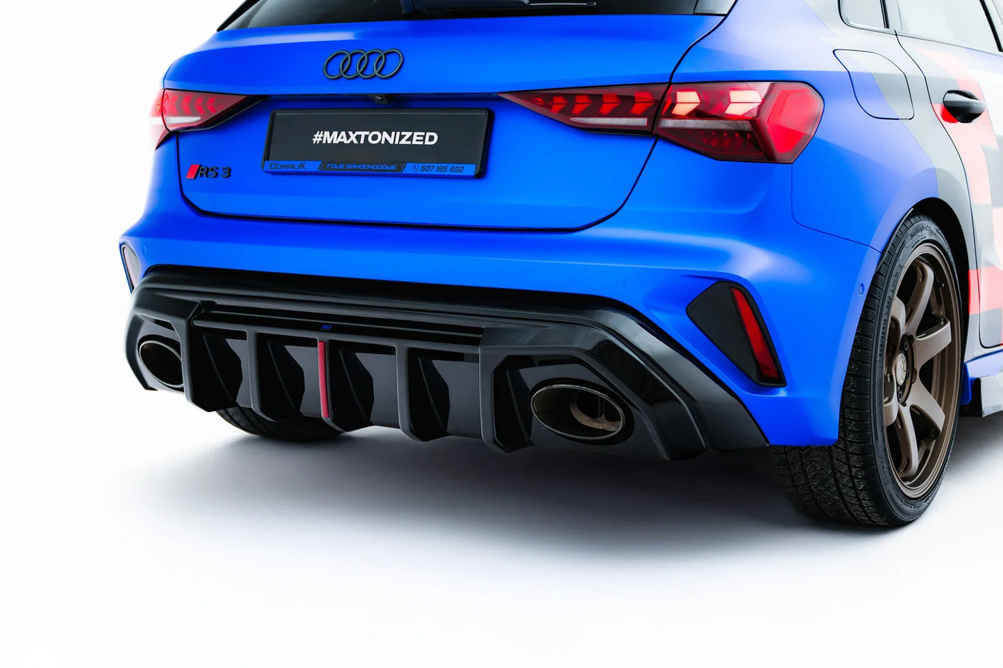 Rear Valance Audi RS3 8Y Sportback 8Y Facelift (Version with original reflector)