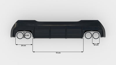 Rear Valance V.3 BMW 1 F40 M-Pack/ M135i / 128ti (Double Exhaust Version)