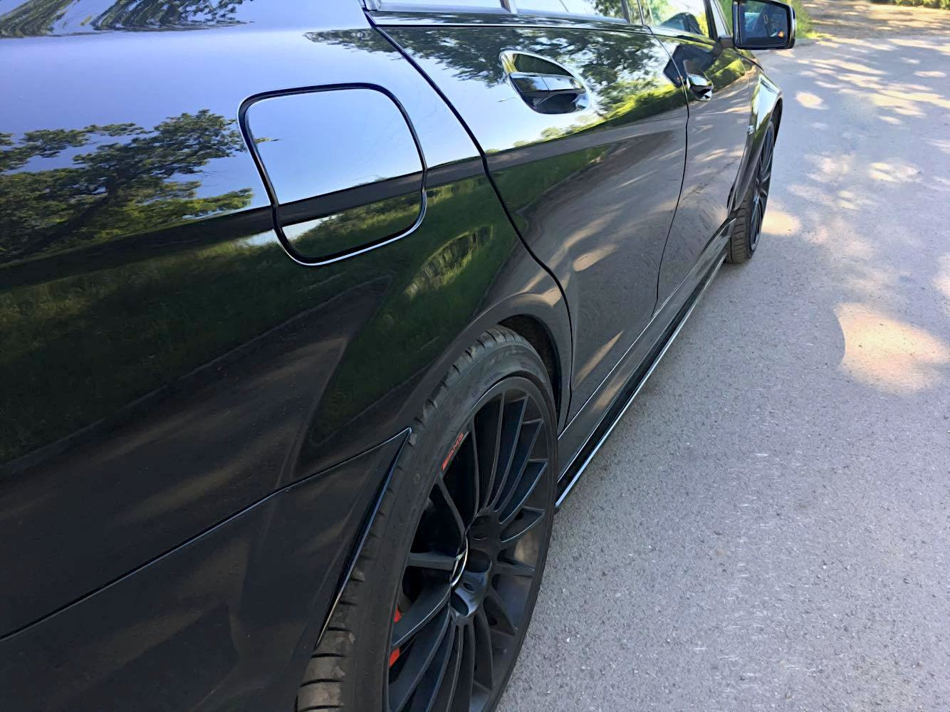 Side Skirts Diffusers  Mercedes-Benz C63 AMG Sedan / Estate W204 Facelift / S204 Facelift