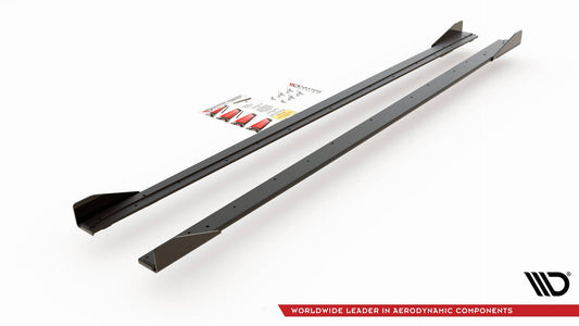 Street Pro Side Skirts Diffusers + Flaps Volkswagen Polo GTI Mk6