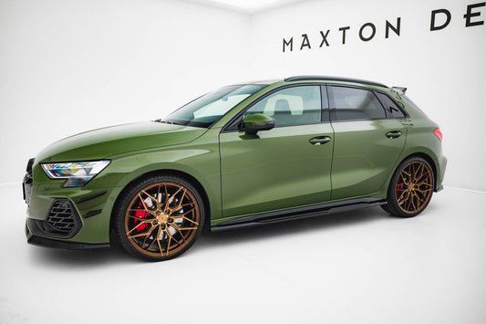 Side Skirts Diffusers V.2 Audi S3 Sportback / A3 S-line Sportback 8Y / 8Y Facelift