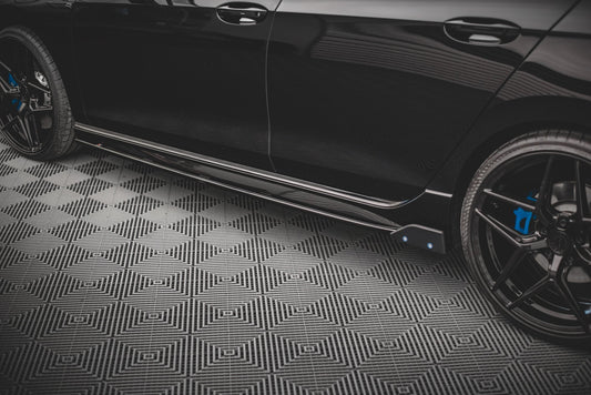 Side Skirts Diffusers V.2 + Flaps Volkswagen Golf R Hatchback Mk8