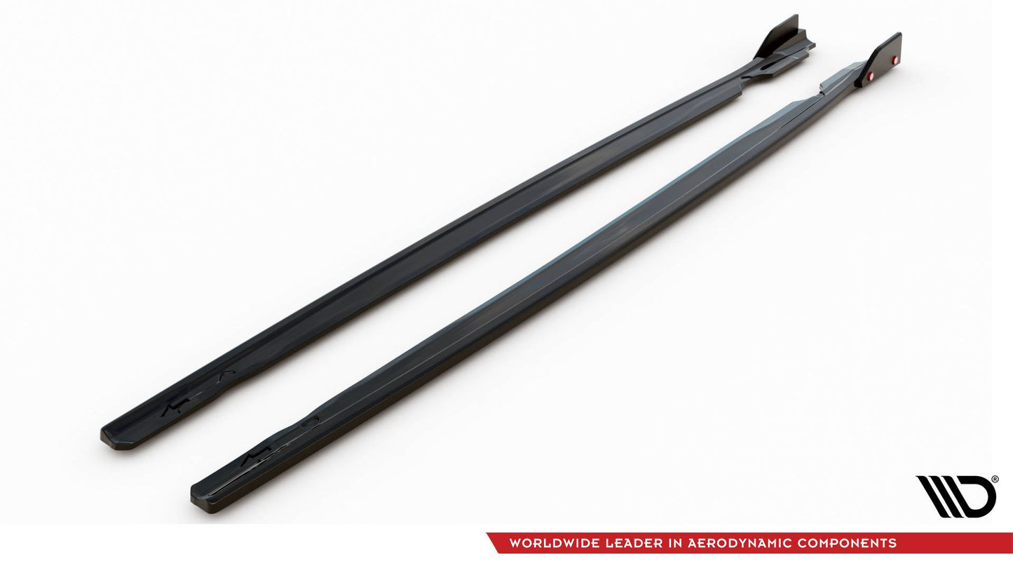 Side Skirts Diffusers V.2 + Flaps Volkswagen Golf R Hatchback Mk8