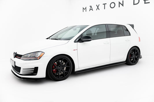 Side Skirts Diffusers V.2 Volkswagen Golf GTI / GTD Mk7 / Mk7 Facelift (narrow)