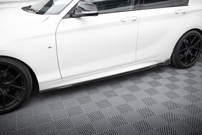 Side Skirts Diffusers V.4 + Flaps BMW 1 M-Pack / M140i F20 Facelift