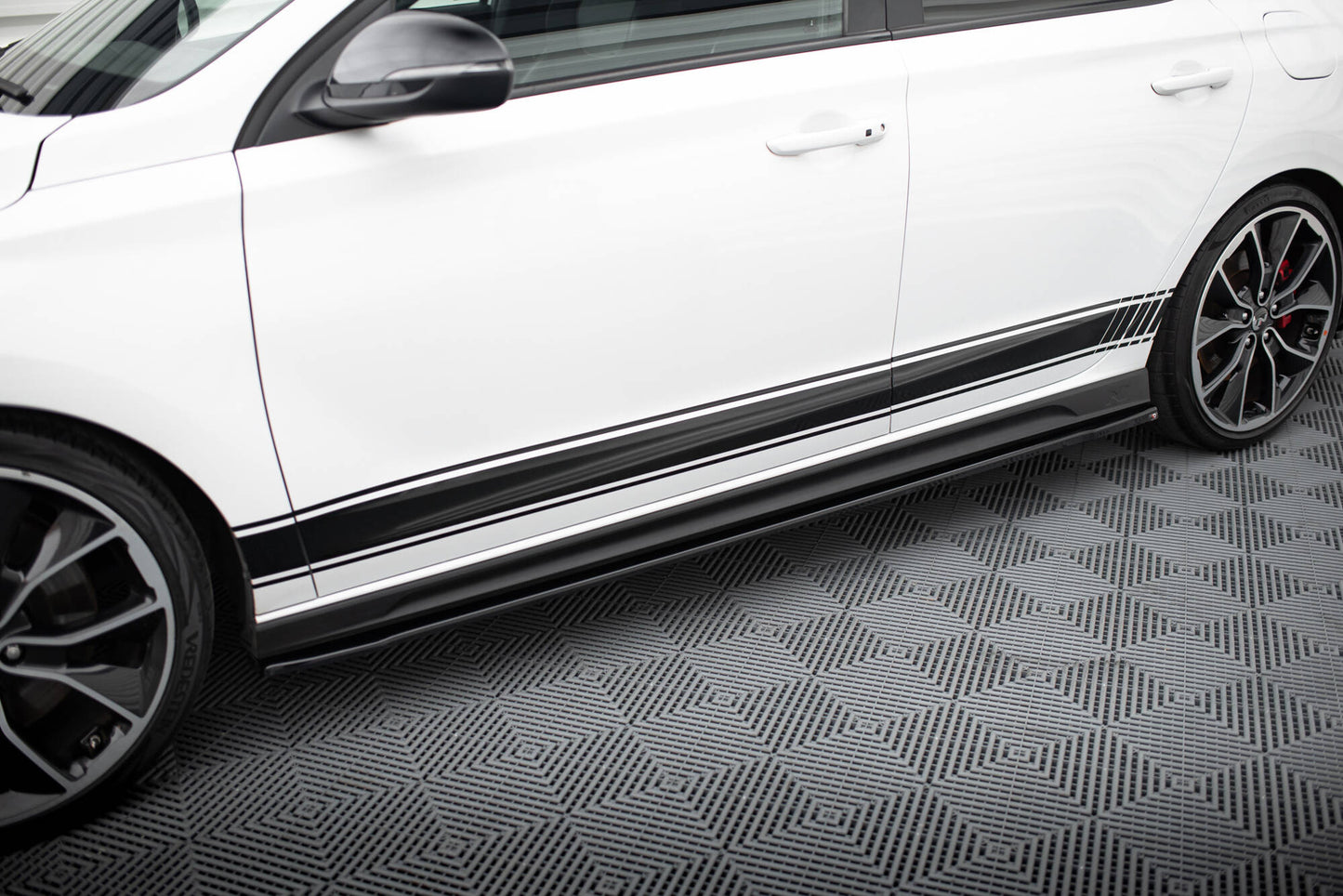 Side Skirts Diffusers V.4 Hyundai I30 N / N-Line Hatchback / Fastback Mk3 / Mk3 Facelift