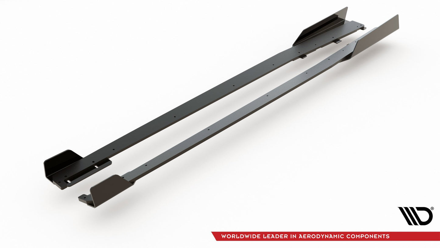 Street Pro Side Skirts Diffusers + Flaps Audi RS3 8V Sportback