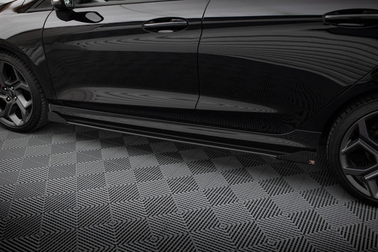 Street Pro Side Skirts Diffusers + Flaps Ford Fiesta  ST / ST-Line Mk8