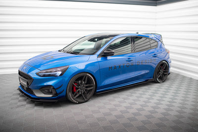 Street Pro Side Skirts Diffusers + Flaps Ford Focus ST / ST-Line Mk4