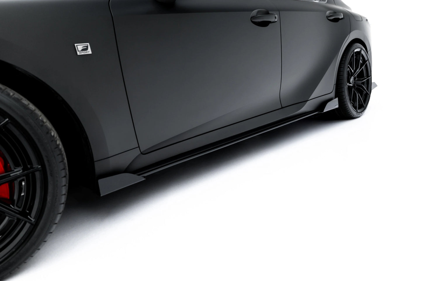 Street Pro Side Skirts Diffusers + Flaps Lexus IS 500 Mk3 Facelift 2 (XE30)