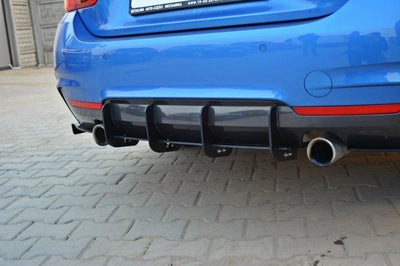 REAR DIFFUSER & REAR SIDE SPLITTERS for BMW 4 Coupe / Gran Coupe / Cabrio M-Pack F32 / F36 / F33
