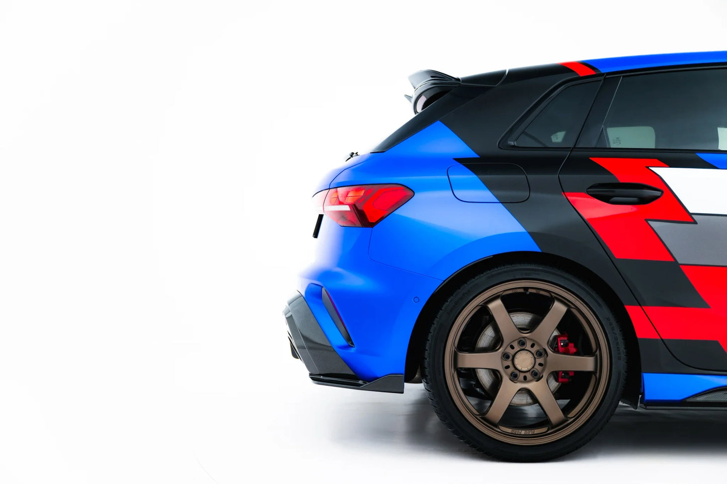 Prepreg Carbon Fiber Rear Side Splitters Audi RS3 Sportback 8Y Facelift