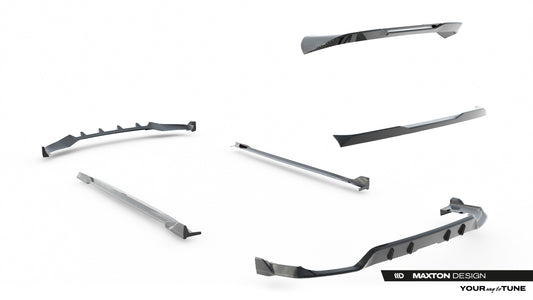 Set of Prepreg Carbon Fiber Splitters BMW X5 M-Pack G05 