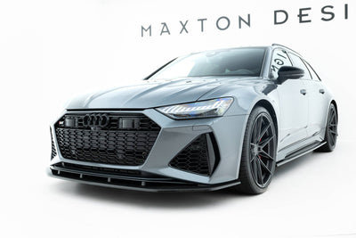 Prepreg Carbon Fiber Front Splitter Audi RS6 C8 / C8 Facelift