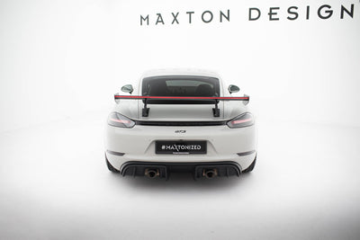 Carbon Spoiler With Upper Swan Mounting V.2 + LED Porsche 718 Cayman 982c