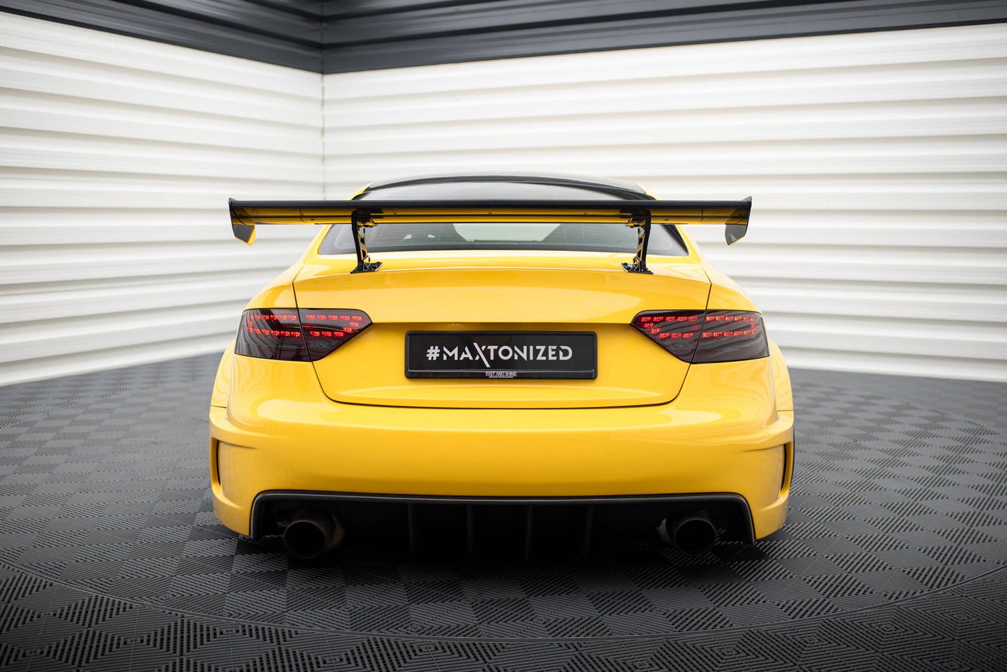 Carbon Spoiler With Internal Brackets Uprights Audi A5 Coupe 8T