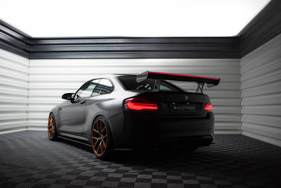 Carbon Spoiler With Internal Brackets Uprights + LED BMW M2 F87 / 2 / 2 M-Pack F22
