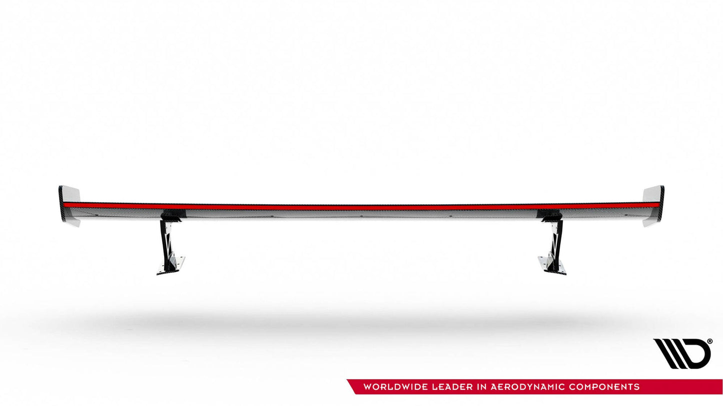 Carbon Spoiler With External Brackets Uprights + LED Audi A3 / A3 S-Line / S3 / RS3 Sedan 8V / 8V Facelift