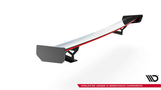 Carbon Spoiler With External Brackets Uprights + LED BMW 3 / M3 Coupe E92